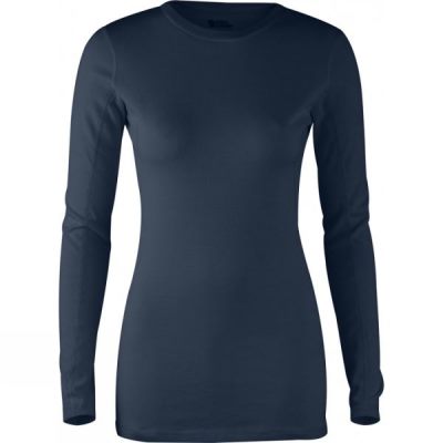 Top Fjallraven High Coast Manga Larga Mujer - Negras - Chile DZR092817